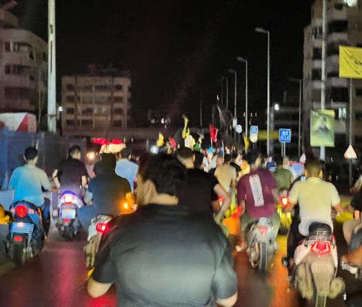Hezbollah, Amal Supporters Stage Motorcycle Parades 