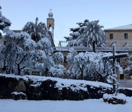 Lebanon in the Grip of Polar Low 'Adam'