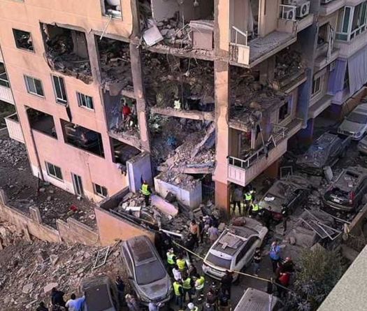 Beirut's Southern Suburb Under Israeli Fire 