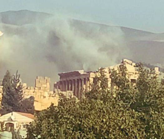 The Ancient City of Baalbeck Under Israeli Fire