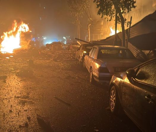 Israeli Airstrike Hits Beirut's Mar Elias Street