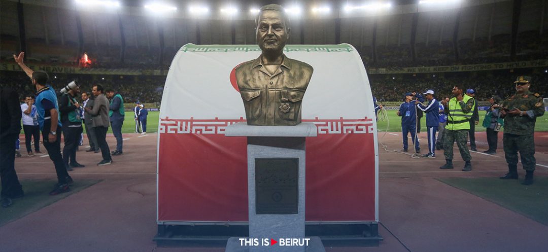 Iran shows limits of sports diplomacy with statue of Soleimani in Isfahan  stadium