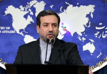 (FILES) Abbas Araghchi, then spokesman for the Iranian Foreign Ministry, addresses the room at a press conference in Tehran, May 14, 2013. (ATTA KENARE / AFP)