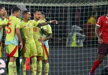 Football: Ten-Men Spain Sink Switzerland in 4-1 Romp