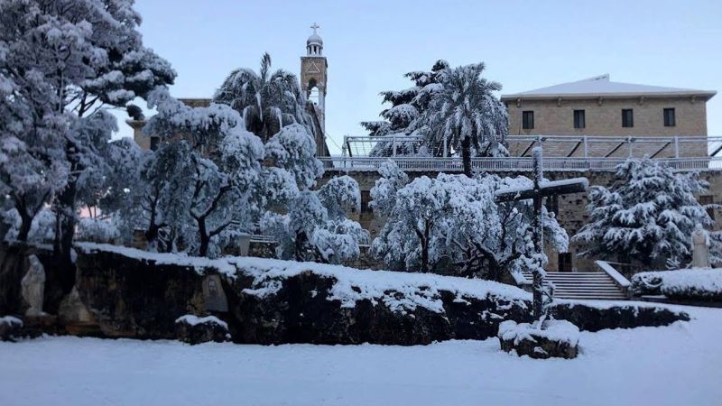 Lebanon in the Grip of Polar Low 'Adam'