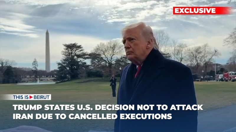 Exclusive: Trump States U.S. Decision Not to Attack Iran Due to Cancelled Executions
