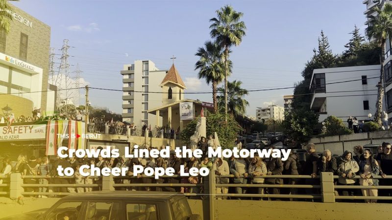 Crowds Lined the Motorway to Cheer Pope Leo
