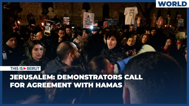 Jerusalem: Demonstrators Call for Agreement with Hamas