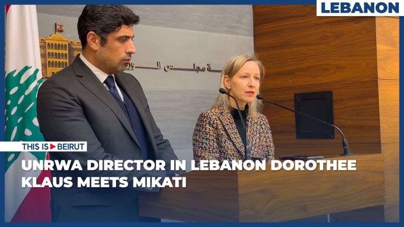 UNRWA Director in Lebanon Dorothee Klaus Meets Mikati