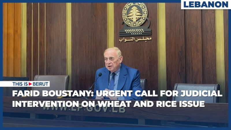 Farid Boustany: Urgent Call for Judicial Intervention on Wheat and Rice Issue