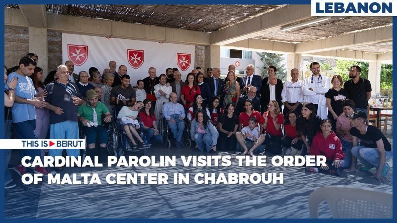 Cardinal Parolin Visits the Order of Malta Center in Chabrouh