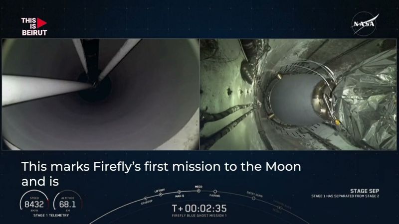 SpaceX Falcon 9 Launches US and Japanese Landers to the Moon