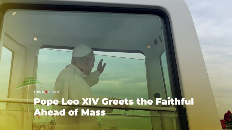 Pope Leo XIV Greets the Faithful Ahead of Mass
