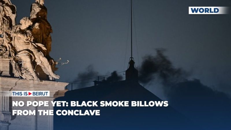 No Pope Yet: Black Smoke Billows from the Conclave
